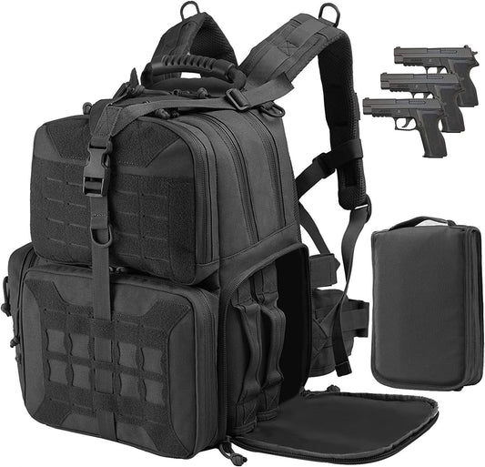 Tactical Range Backpack Bag, VOTAGOO Range Activity Bag For Handgun